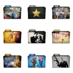 Movie Genres Folder icon sets preview