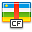 republic, central, african, flag icon