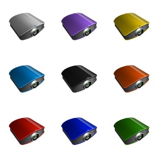 Projector icon sets preview