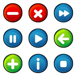 Button icon sets preview