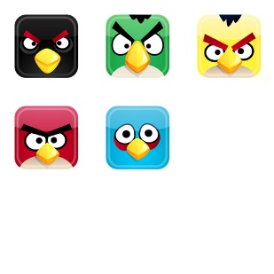 Angry Birds icon sets preview