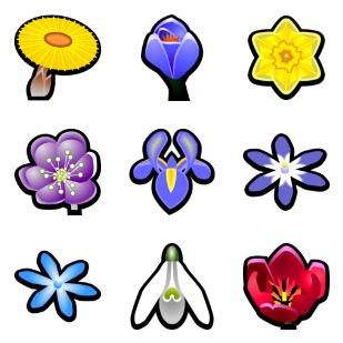 Soon Spring! icon sets preview