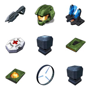 Halo icon sets preview
