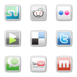 MSN Style Social icon sets preview