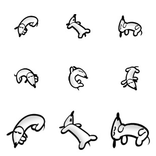 Dog icon sets preview