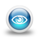 glossy,blue,orb icon