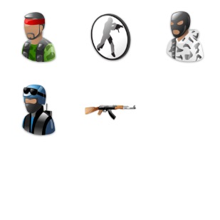Counter Strike icon sets preview