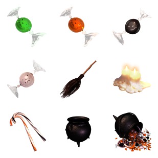Sweet Halloween icon sets preview
