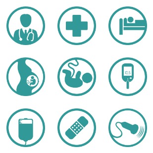Medical icon sets preview