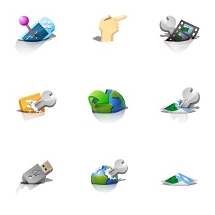 Drifting icon sets preview