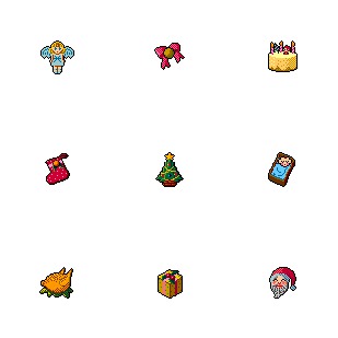 X-Mas icon sets preview