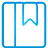 bookmark, blue, basic, book icon
