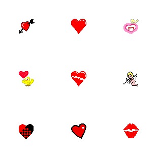 Hearts A Flutter icon sets preview