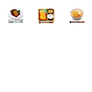 Cuisine icon sets preview