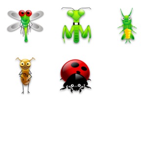 Bugs icon sets preview