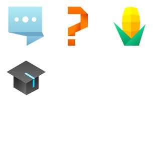 Flat App icon sets preview