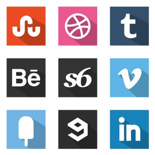 20 Free Flat Shadow Style Original Colour Icons icon sets preview