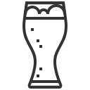 beverage, glass, drink, wheat, alcohol, beer icon