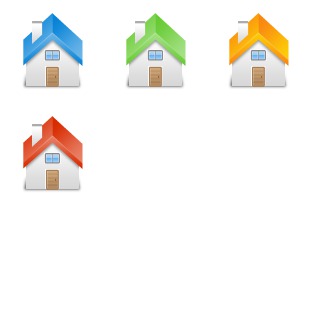 Houses icon sets preview