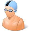 Sport Swimmer Male Light icon