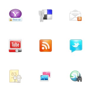 Function Social icon sets preview