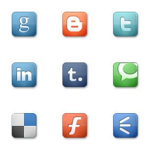 Social Media Icons icon sets preview