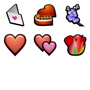 Valentine's Day '06 icon sets preview