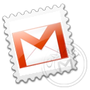 Gmail, Grey, Stamp icon
