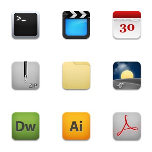 iPhone Unique icon sets preview