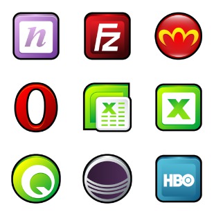Sleek XP Software icon sets preview
