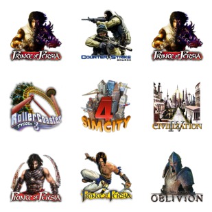 Games icon sets preview