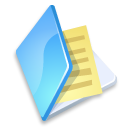 Blue, Documents, Folder icon