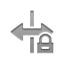 lock, flip, horizontal icon