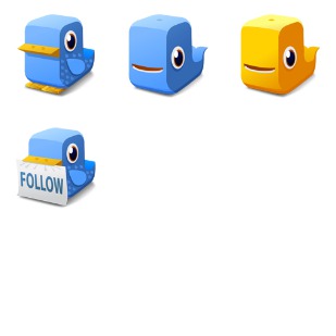 Twitter Block icon sets preview