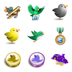 Massive Twitter set icon sets preview