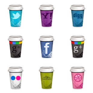 Social Coffee icon sets preview