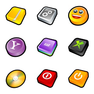 3D Cartoon Pack II icon sets preview