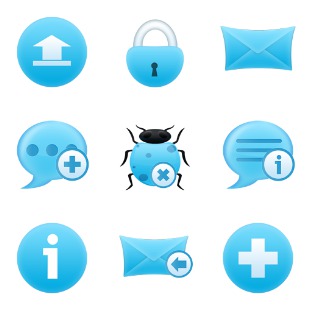 Bunch Of Bluish icon sets preview
