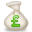 moneybag, pound icon
