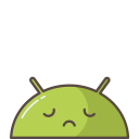 mood, mobile, emoji, sad, android, robot icon