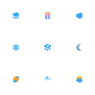 joy Weather icon sets preview