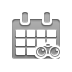 month, binoculars, calendar icon