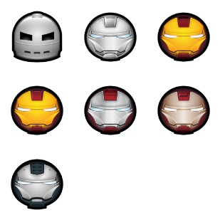 Iron Man Avatar icon sets preview