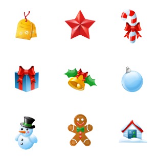 Christmas icon sets preview