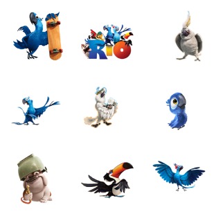 Rio Movie icon sets preview