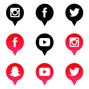 Social Media ! icon sets preview