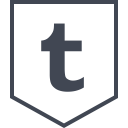 tumblr, social, media, logo icon