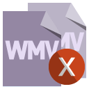 wmv, cross, format, file icon