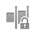 horizontal, lock, open, right, distribute icon