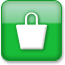 shopping, greenstyle icon